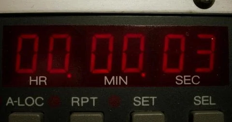 Timer in the tape recorder Foto stock