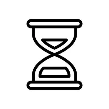Timer thin line icon Stock Illustration