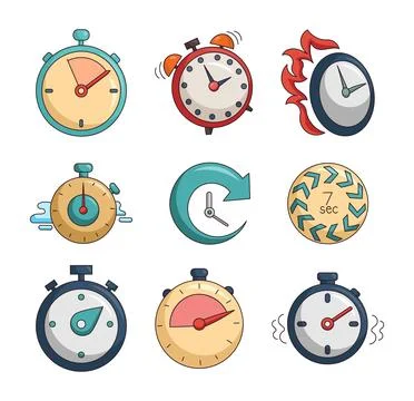 Timer time countdown. Stopwatch watch device. Stock-Illustration