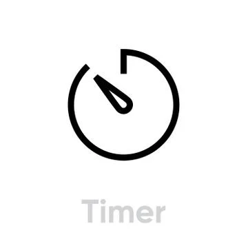 Timer vector icon 스톡 일러스트