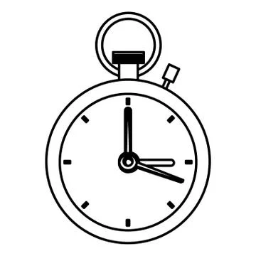 Timer vintage clock Stock Illustration