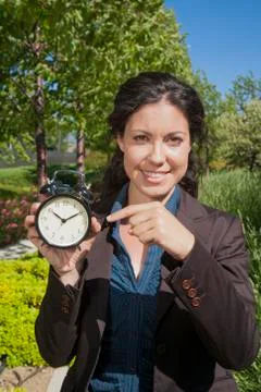 Timer woman Stock Photos