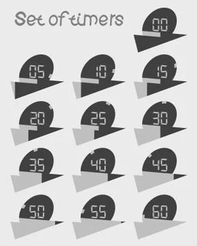 Timers. Stock Illustration