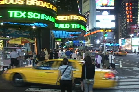 Times Square 1 - Timelapse Stock Footage 783669