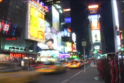 Times Square 3 - Timelapse Stock Footage 783670
