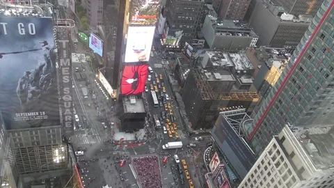 Times Square from above Stock Footage 71509234
