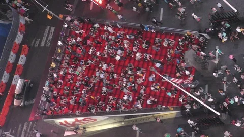 Times Square from above Stock Footage 87079125