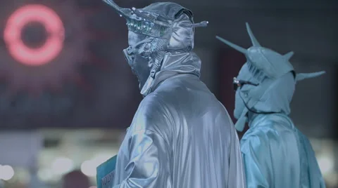 Times Square Characters, Performers Vídeo Stock 42136465