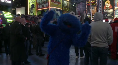 Times Square Crowd Celebrates after 2012 Election Night Obama Stock Footage 59276579
