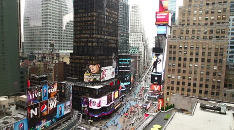 Times Square at daytime Видео 22567282