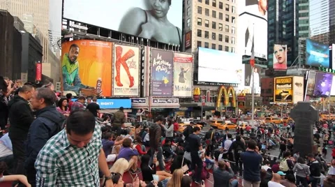 Times Square Video stock 55333478