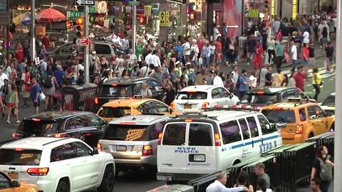Times Square Intersection, New York City Video stock 71513801