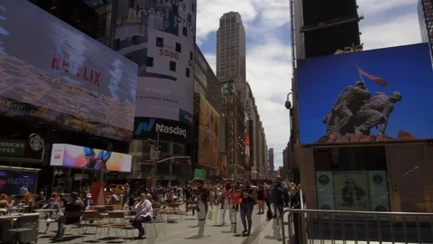 Times Square Motion Time-lapse Stock Footage 108550619