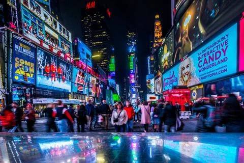 Times Square, New York, USA, 16 October 2018 Stock Photos