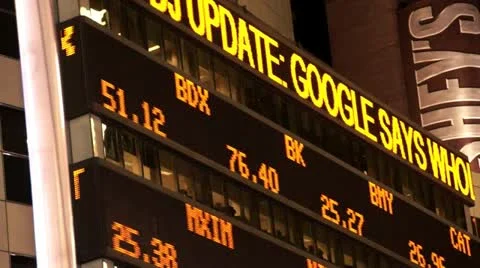 Times Square News Screen.clip.08 Stock Footage