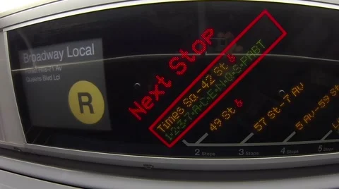 Times Square next stop Stock Footage 47470020