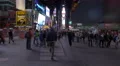 Times Square at night in 4K with George M. Cohan statue 4k or 4k+ Resolution