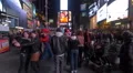 Times Square at night in 4K with Mickey Mouse 4k or 4k+ Resolution