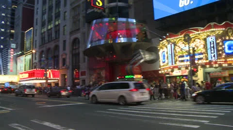 Times Square at Night 動画素材 25734552