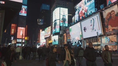 TIMES SQUARE Night 動画素材 84874761