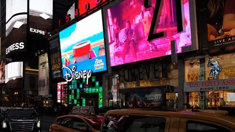 Times Square at night Vidéo 113227415