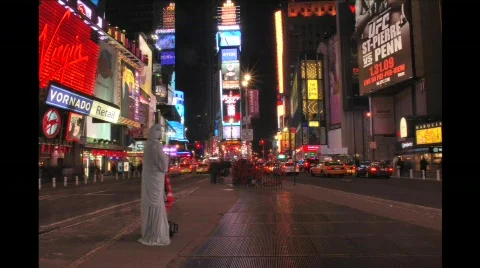 Times Square Night Timelapse 스톡 동영상 500697