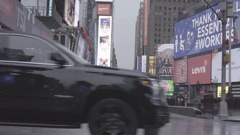 Times Square NYC 2020 Street view Stock Footage