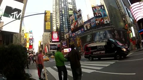 Times Square, NYC 库存影片 12727208