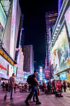Times square nyc Stock Photos
