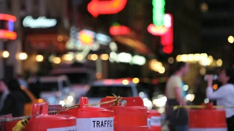 Times Square PM 2 Stock Footage 12330872