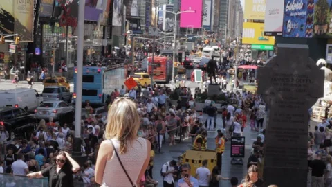 Times Square staircase 動画素材 106538815