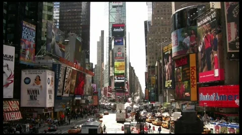Times Square static full Video stock 266475