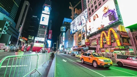 Times Square Street View Stock Footage 83526142