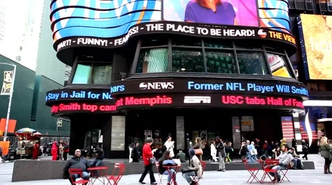 TImes Square Studios ABC Television Stock Footage 69005241