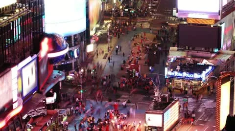 Times Square. Time lapse and loopable Stock Footage 11154856