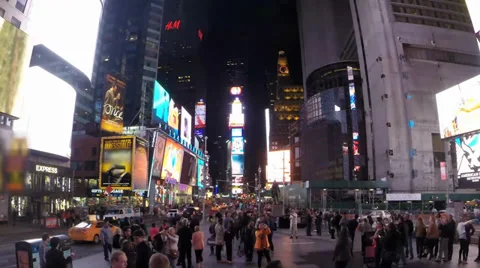 Times Square Time lapse Stock Footage 38000061