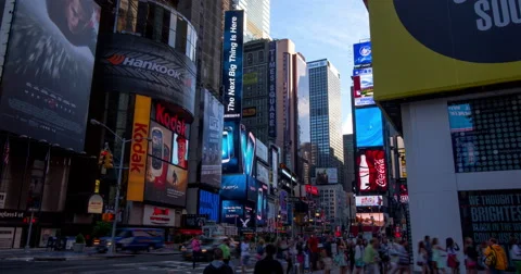 Times Square Time Lapse Stock Footage 41717350