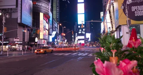 Times Square Time-Lapse 库存影片 41717510