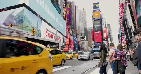 Times Square Time Lapse Video stock 79832322