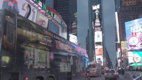 Times Square Timelapse 4K 16:9 Stock Footage