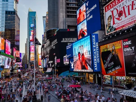 Times Square timelapse Stock Footage 70828119