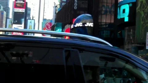 Times Square Traffic Cop-QuickTime H.264 Stock Footage 635800