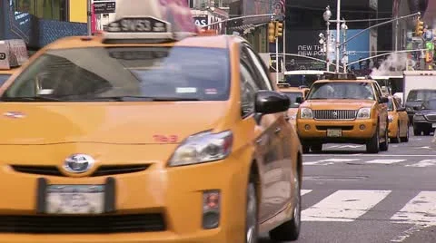 Times Square Traffic Stock Footage 11366757