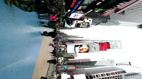 Times Square Vertical Shot Stock-Footage 10573144