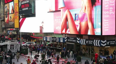Times Square View Manhattan, New York Stock Footage 24188844