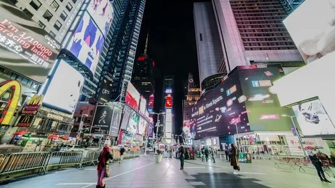 Times Square Wide Shot Stock Footage 83526162