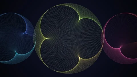Times table strings geometric math loop 库存影片 347664935