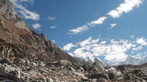 Timeslapse of clouds over a mountain range Stock Footage 42871608