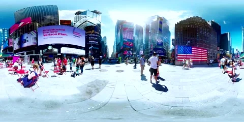 Timesquare 360VR Stock Footage 67640855