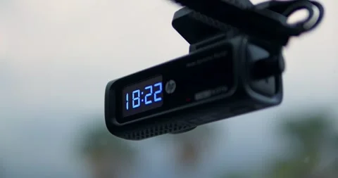 Timestamp displaying real-time data in a tech environment digital clock Vídeos de archivo 334636051